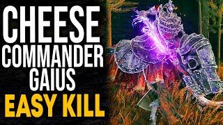 Elden Ring CHEESE COMMANDER GAIUS Fast & Easy Kill - Shadow Of The Erdtree Boss Cheese