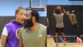 James Harden vs John Wall & Michael Beasley Insane Battle At Remyworkouts Gym