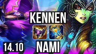 KENNEN & Jhin vs NAMI & Corki SUP  36k DMG Godlike 13516  EUW Master  14.10