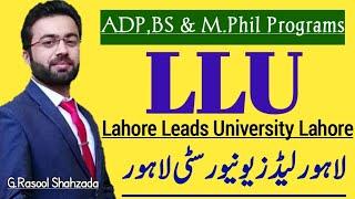 LLU  Lahore Leads University Lahore Admissions Fall 2023