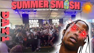 TRAVIS SCOTT LIVE + MORE. SUMMER SMASH VLOG DAY 1