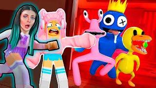 РАДУЖНЫЕ ДРУЗЬЯ СНОВА БЕГУТ ЗА НАМИ  ВИКА ОБМАНУЛА МИТСЕРА БЛУ В ROBLOX  Rainbow Friends