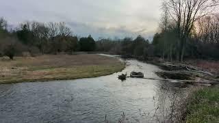 Ghost Bridge River Time Lapse 90 min to 1 min. Saugeen River