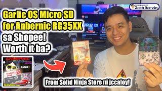 Garlic OS Micro SD Card for Anbernic RG35XX sa Shopee. Worth it ba? From @jccaloy Store REVIEW