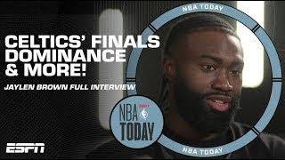 Jaylen Brown on Celtics’ NBA Finals dominance Tatum’s postseason run & more FULL INTERVIEW