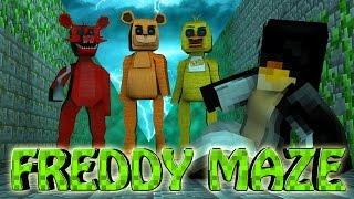 Minecraft  MAZE CHALLENGE SURVIVAL - Freddy Challenge Part 2 Five Nights at Freddys