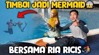 TIMBOI DITANTANG RIA RICIS JADI MERMAID ? ‍️‍️ APAKAH TIMBOI BISA?