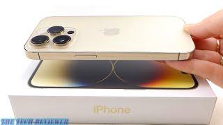 Unboxing the iPhone 14 Pro Going for Gold