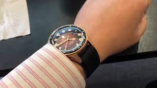 Evant Tropic Diver Bronze Finale Limited Edition 100 - How it looks on the wrist