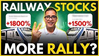 Will these 2 Railway Stocks Continue to RALLY or TIME to book PROFITs now? #railwaystocks #rahuljain