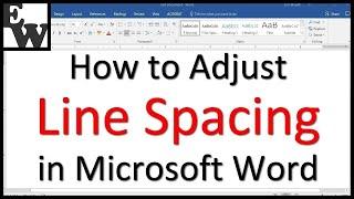 How to Adjust Line Spacing in Microsoft Word