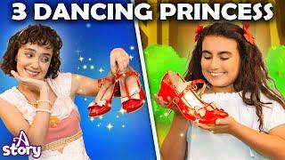 3 Dancing Princesses + Red Shoes  English Fairy Tales & Kids Stories