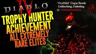 Trophy Hunter Diablo 4 All Extremely Rare Elites