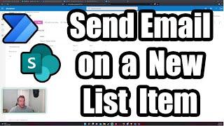 Send an Email on New SharePoint List Item Flow  Power Automate  2022 Tutorial