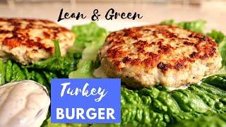 LEAN and GREEN - Turkey Burger UNWICH