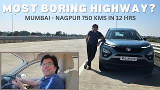 MOST BORING HIGHWAY? Samruddhi Mahamarg  Mumbai - Nagpur Expressway in 12 Hours on Tata Safari Vlog
