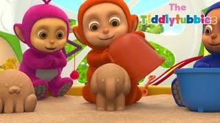 Tiddlytubbies NYTT Sesong 4  Episode 2 Sandslott  Tiddlytubbies 3D Full Episodes