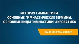 История гимнастики. Основные гимнастические термины. Основные виды гимнастики акробатика