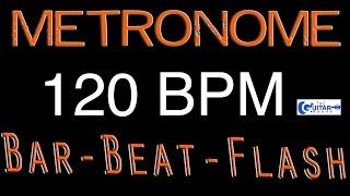 120 BPM FREE Metronome Best Free Online Metronome  Beats Per Minute Counter Flash Drummers Metronome