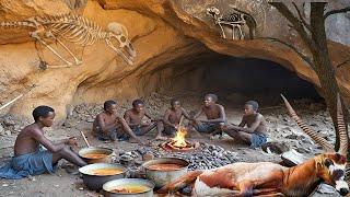 Inside The Incredible World Of The Hadzabe Tribe  Hunting Cooking & Surviving