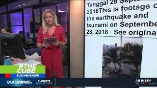 #TheCube  New video shows moment tsunami hit Palu Indonesia