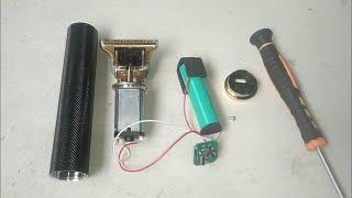 vintage t9 trimmer disassembly and battery removing