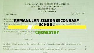 chemistry question paperramanujan senior secondary schoolnagaonpre test 2023-24ahsec