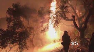 Thomas Fire Grows Into Santa Barbara County