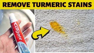 How to remove old turmeric stain from carpet - Homemade turmeric stain remover