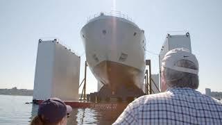 Launch of the future HMCS Harry DeWolf