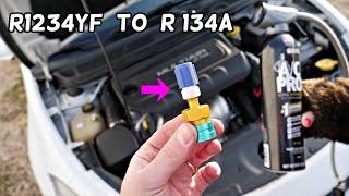 R1234YF TO R134A FREON ADAPTER HOW TO USE IT