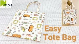 How to make a Simple Tote Bag -DIY   Easy Sew to Sell