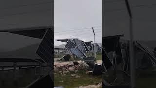 MILIONSKA ŠTETA -orkanski vjetar uništio panele nove solarne elektrane Vuka Hamovića kod Bileće