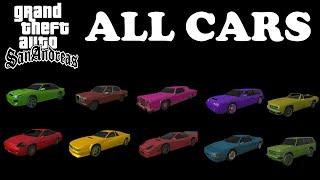 GTA San Andreas - All CarsVansTrucks Overview