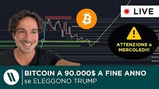 BITCOIN a 90.000$ SE VIENE ELETTO TRUMP o a 30.000 SE VIENE ELETTA HARRIS  ATTENZIONE A MERCOLEDI