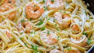 How To Make Creamy Shrimp Alfredo Pasta # 8