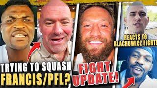 UFC trying TO SQUASH Francis Ngannous PFL Announcement? Conor UPDATE on Chandler Fight Pereira