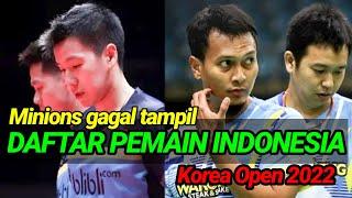 Kevin-Marcus gagal tampil INI DIA DAFTAR PEMAIN INDONESIA DI KOREA OPEN 2022  badminton