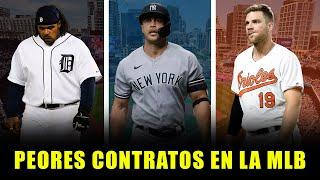LOS PEORES CONTRATOS en la HISTORIA DE LA MLB  desde STANTON hasta DAVIS