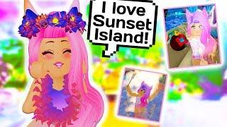 I FOUND THE BIGGEST SECRET IN SUNSET ISLAND?  Roblox Royale High School