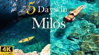 How to Spend 5 Days In MILOS Greece  Discover Hidden Gems of Milos