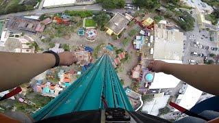 Falcons Fury 335ft Drop Tower OnRide POV Busch Gardens Tampa