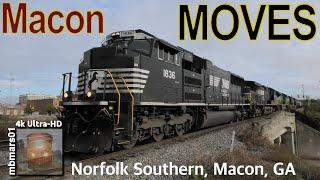 7o4k Macon Moves Norfolk Southern Trains around Macon GA 10232020