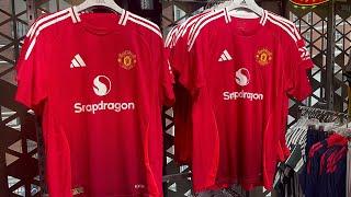 NEW Manchester United Home kit 20242025  Authentic v Replica  HANDS ON REVIEW Do we like it?