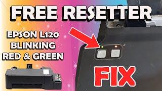 HOW TO RESET EPSON L120 PRINTER  EPSON L120 EPSON L121 BLINKING RED AND GREEN FIX