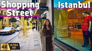 Istanbul Nisantasi Shopping Street Walking Tour in 4K UHD