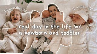 an unfiltered day in the life with a newborn and toddler  2 under 2