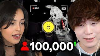 Becoming a VIRAL SPOOKTUBER with valkyrae miyoung and foolish