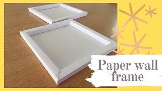 Paper frame 3D DIY  Paper frame tutorial  Shadow box diy