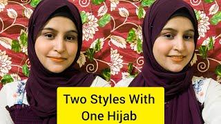 Two Easy Hijab Style  Hijab style on western dress  Hijab tutorial. #vlog #hijab #trending #viral